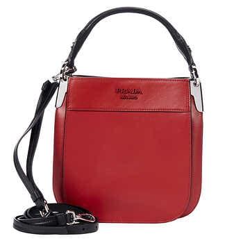 Prada Sm Leather Margit Bag, Red 